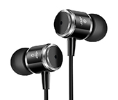 睿智黑金属线控耳机